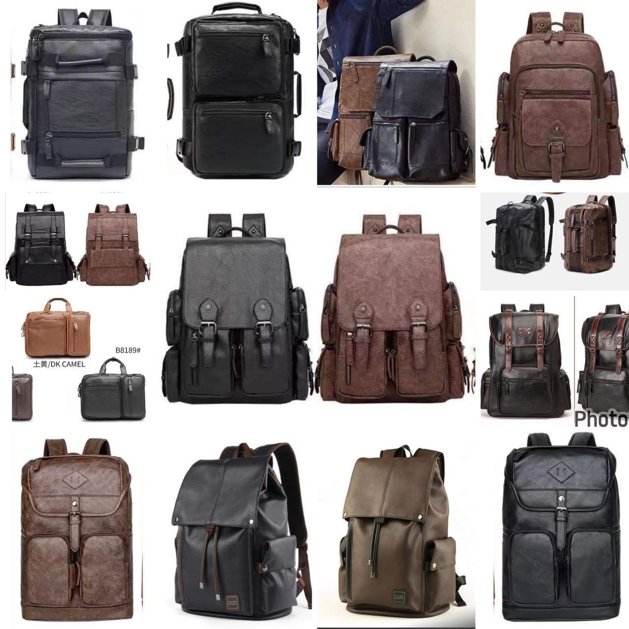 Sacs À Dos En Cuir Pur Pour Hommes, Sac À Bandoulière Décontracté Pour L'école Ou Le Voyage, Vintage, À La Mode