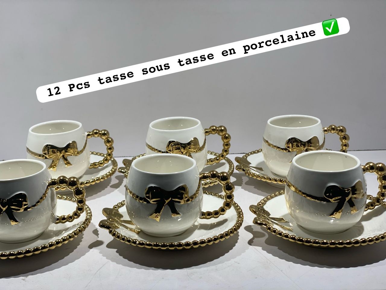 Service VIP Tasse Petit Déjeuner  12 Pièces