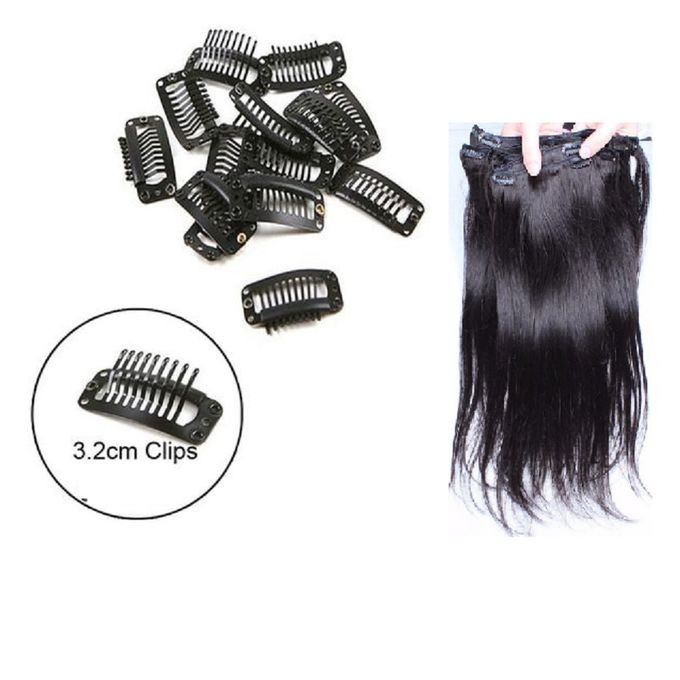 Clips Pour Extensions De Cheveux 15 Pièces