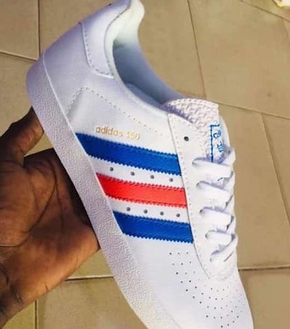 Adidas Unisex couleur Blanc-Bleu-Rouge