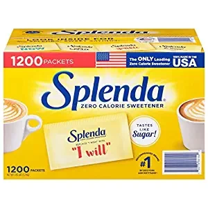 Splenda: Édulcorant sans calories et succédané de sucre, Sachets A Portion Unique (1200 unités)