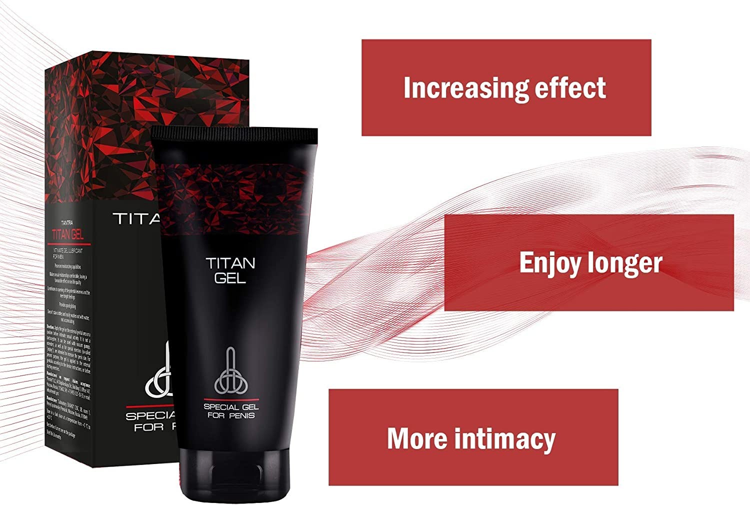 Titan Gel  Gel Intime Pour Homme  Version Or Et Noir  Par Hendel's Garden
