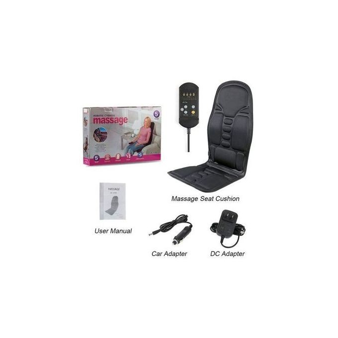 Masseur de siège avec chaleur et vibrations sur coussin pour chaise - Coussin Siège Robot Masseur À 5 Niveaux