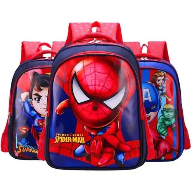 Cartable Dessin Animé Disney Pour Enfants  Sac A Dos D'école Primaire  La Reine Des Neiges  Elsa, Anna  Sofia  Spiderman  Captain America