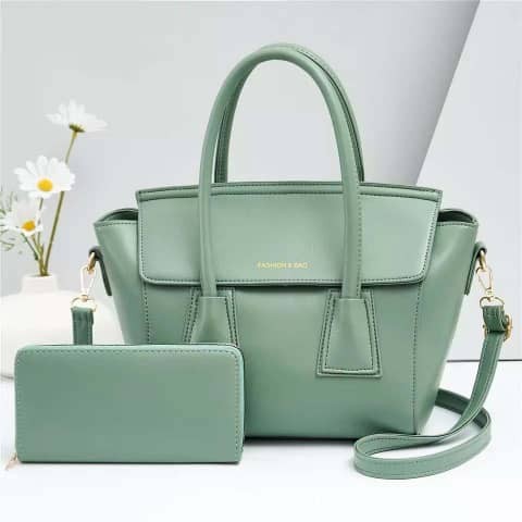 Ensemble 2 Pièces Sac Fourre-Tout  Pour  Femme  Avec  Sac  À Main