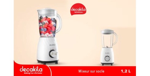 Mixeur Sur Socle Avec Moteur Haute Performance  350W, Blender Avec Un Bol En Verre D’une Capacité De  1,2 Litre, Stand blender