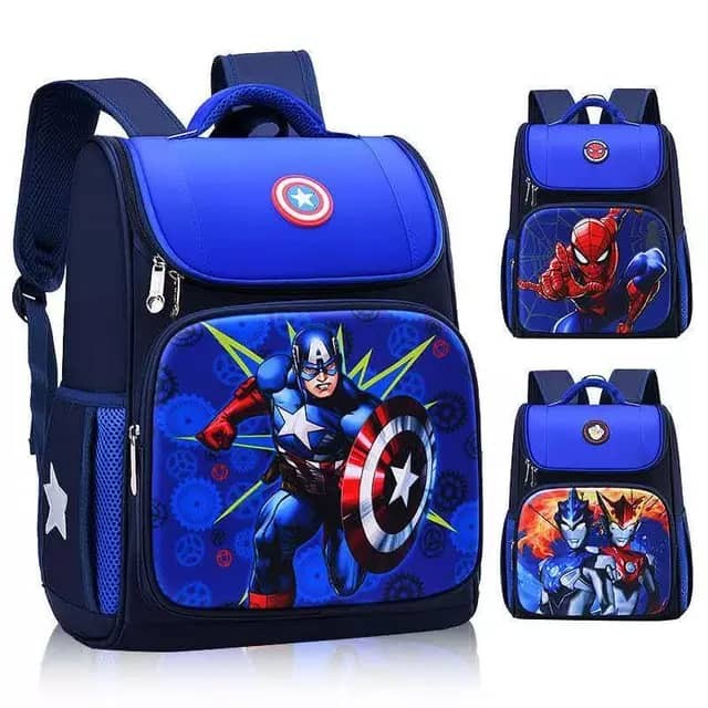Sac D'école Pour Garçon Allant A L'école Primaire Et Au Collège A L'image de Superman Avec Coussin Anti Bossu, Tissu Imperméable Avec Réfléchissant Taille 42 * 32 * 17. Bateau De Soutien