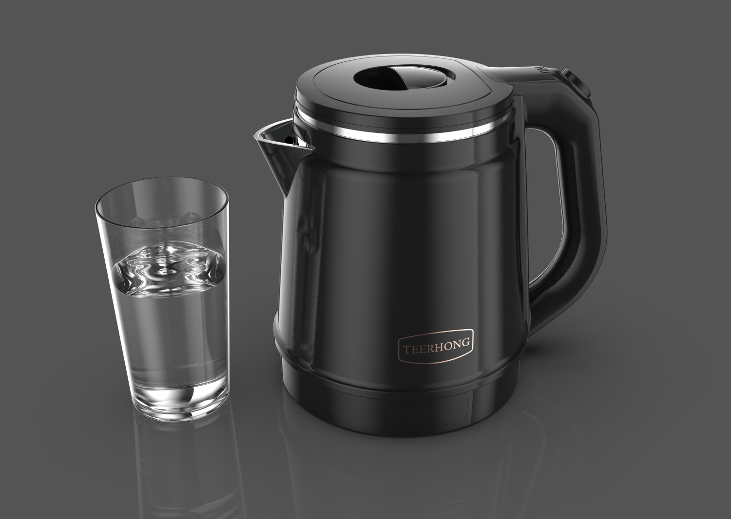 Meilleure vente Théière colorée 1,8 L Bouilloire électrique en acier inoxydable à double paroi Produit CKD Bouilloire en plastique