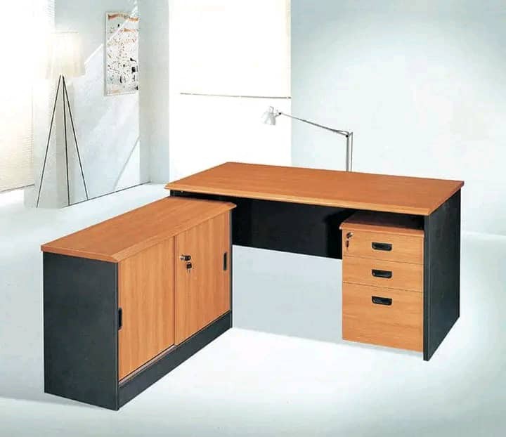 Table De Bureau 1m80 Avec Retour, Bureau Secrétaire, Tables Bureaux Avec Retour+Caisson