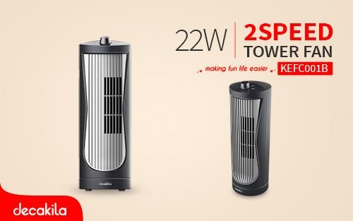 Ventilateur tour 50W Et 20W Decakila, Tower fan