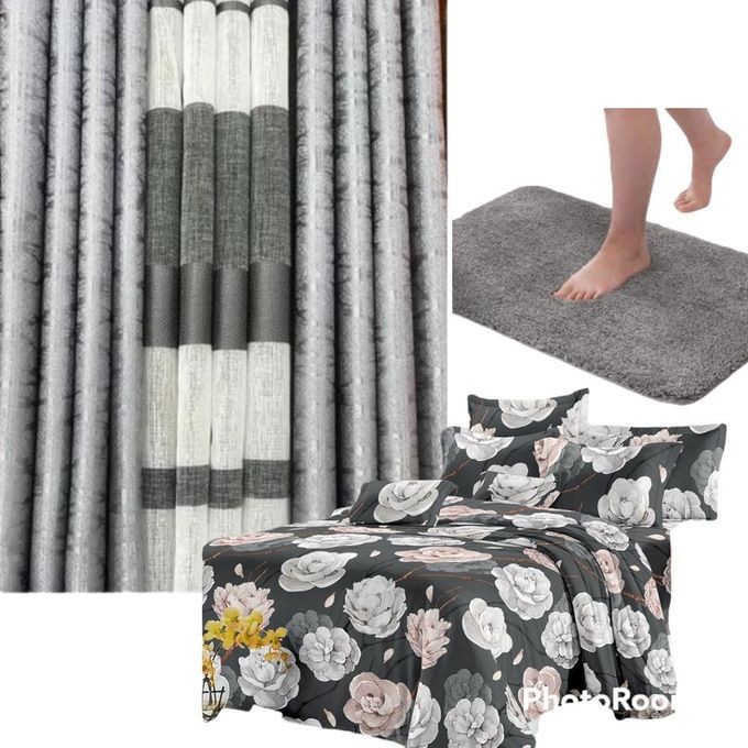Generic Rideau Pour Salon Ou Chambre   Plus Tapis Pose Pied