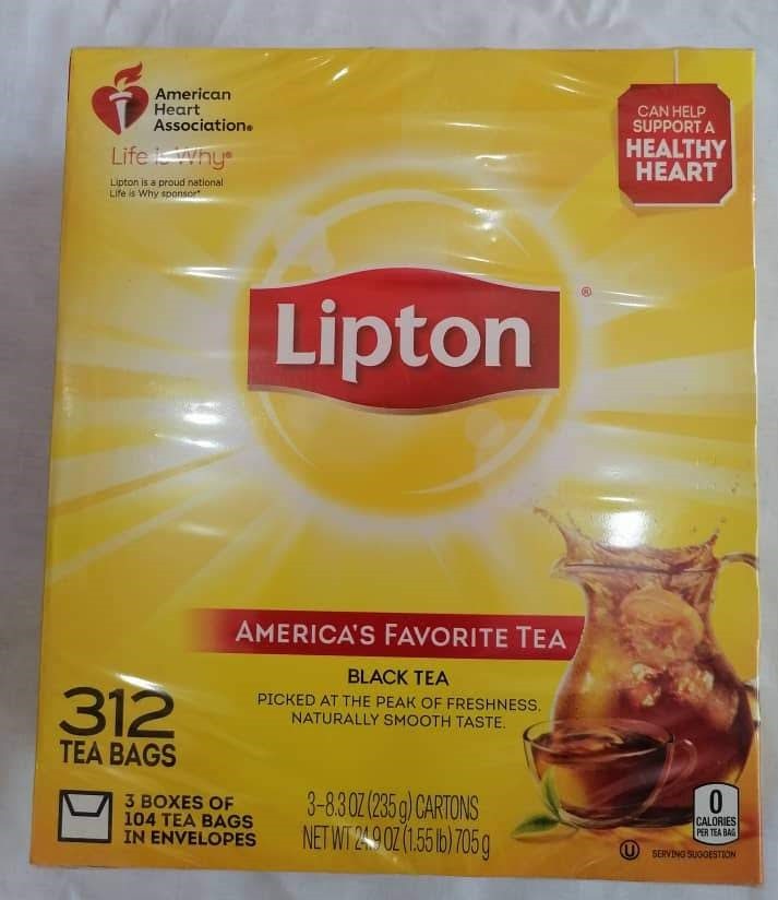 Lipton Pack 3 Paquets De 312  Sachet (24,9 Oz 1,55ib) 705G