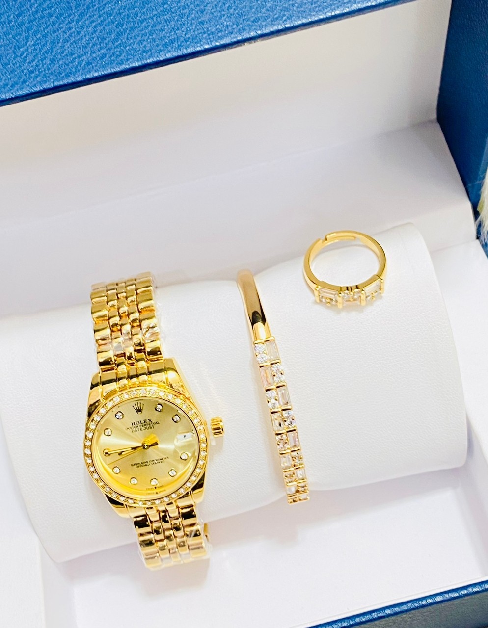 Cadeau Pour Elle  Ensemble Collier  Montre  Boucle D'oreilles Pour Femme