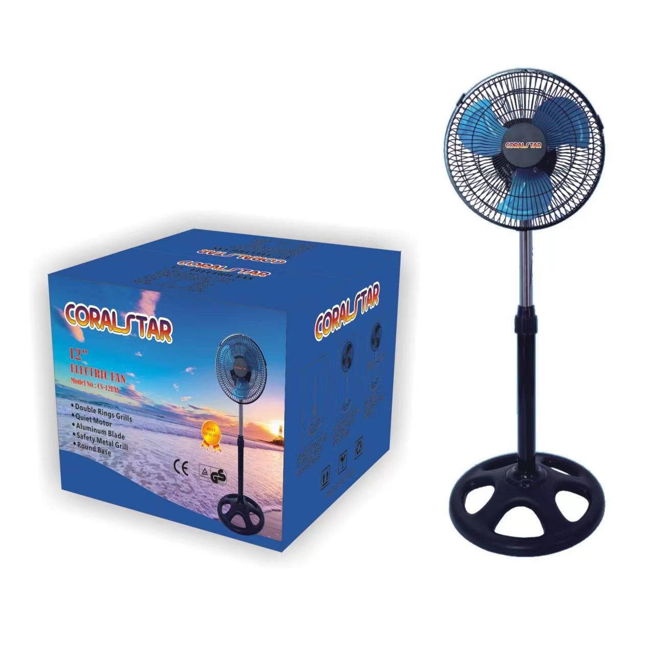 Ventilateur CORALSTAR Sur Pied Taille 10 pouces