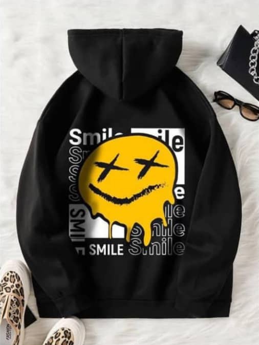 Sweat-shirt À Capuche Thermique À Motif Slogan Et Papillon À Poche Kangourou À Cordon