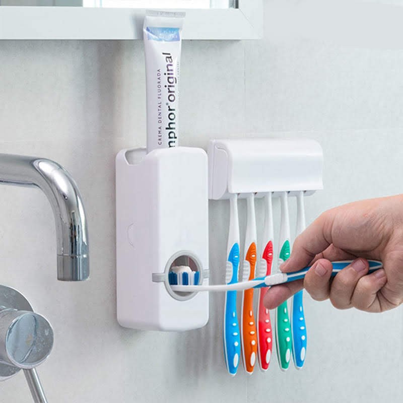 Distributeur Automatique De Dentifrice Lifestyle - Blanc