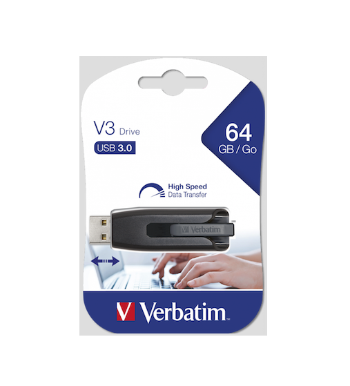 Clé USB 3.0 VERBATIM V3 64Go