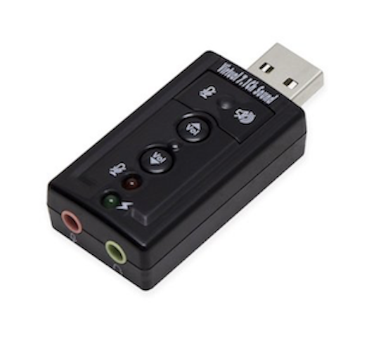 Adaptateur de son sur round 7.1 externe virtuel USB 2.0