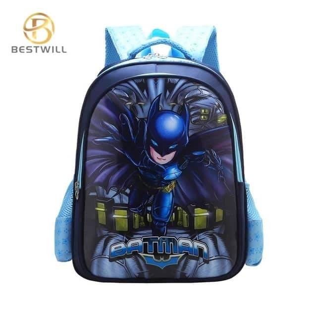 Sac à Dos Pour Enfant Batman Sac A Dos Réglable Sacs D'école Primaire Kids Sac D'école Unisexe Daypack Scolaire Sac A Dos Grande Capacité Cartable Jaune Pour Camping Randonnée