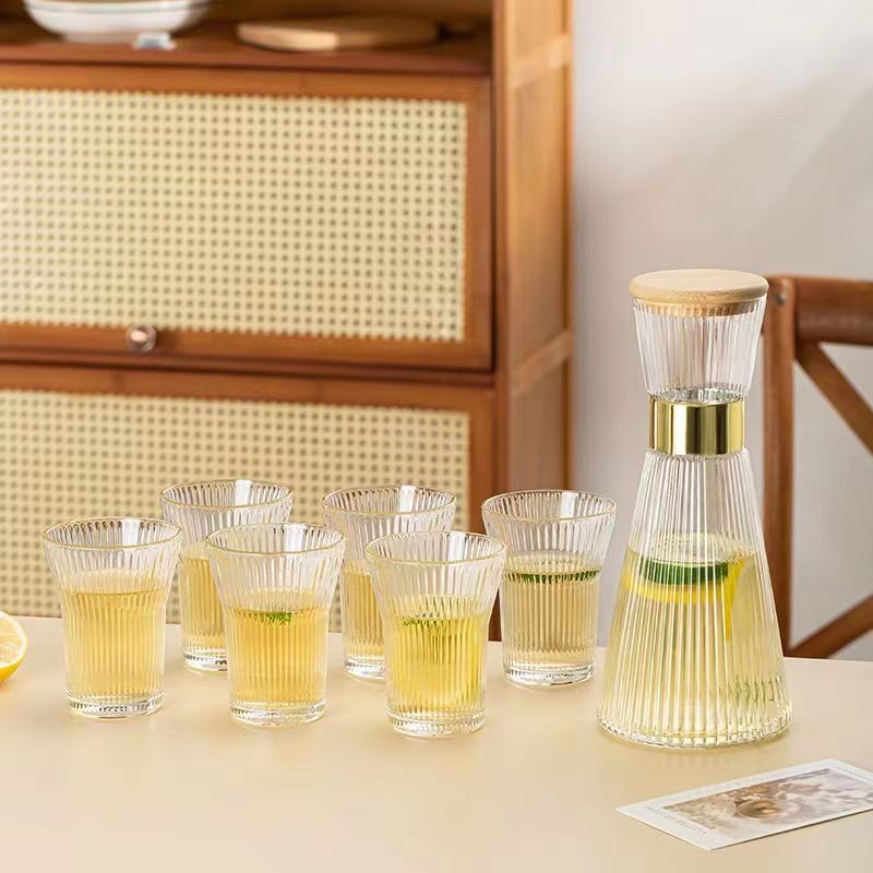 Ensemble 7 Pièces Carafe avec 6 Tasses