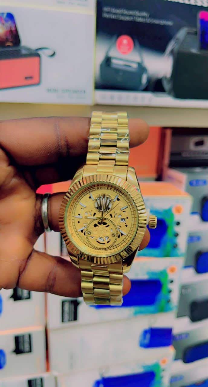 Montre Rolex Gold Analogique Pour homme Couleur Jaune D'ore