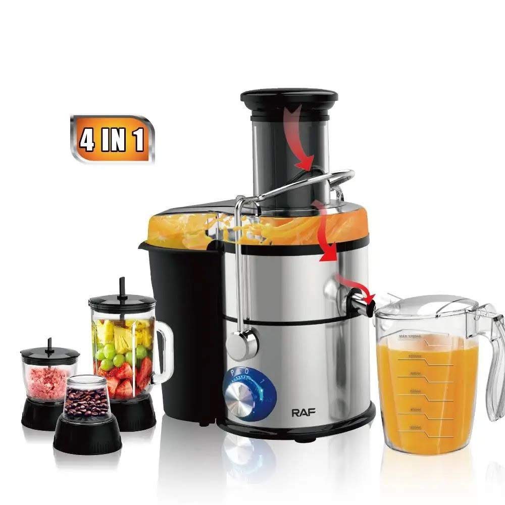 Extracteur Centrifuge Multifonctionnel 4 En 1 Pour Mastication D'Orange, Presse À Froid Pour Jus De Fruits, Dernière Tendance Très Pratique.