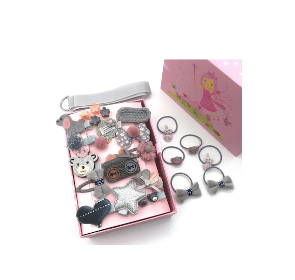 Pinces à cheveux Papillon à métal - 24 pièces pour Filles