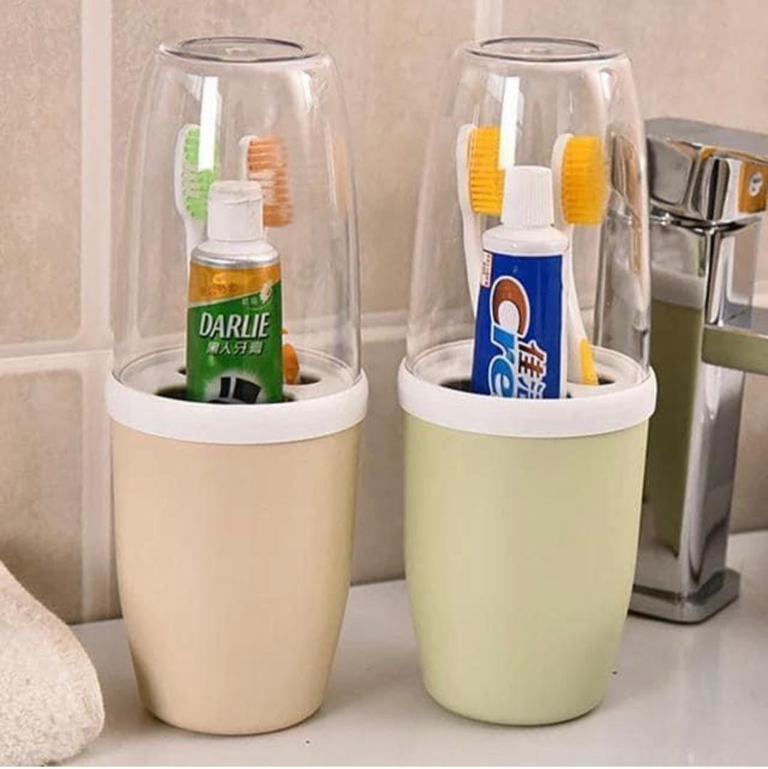 Ensemble De Salle De Bain Coréen, Porte brosse À Dents, Tasse De Lavage Avec Couvercle, Accessoires De Salle De Bain De Voyage