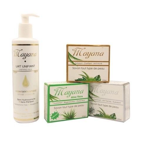 Gamme Mayana 4 in 1 - Lait + 3 Savons