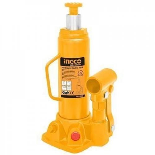 Ingco Cric Bouteille Hydraulique 4 Tonnes - Jaune/Noir
