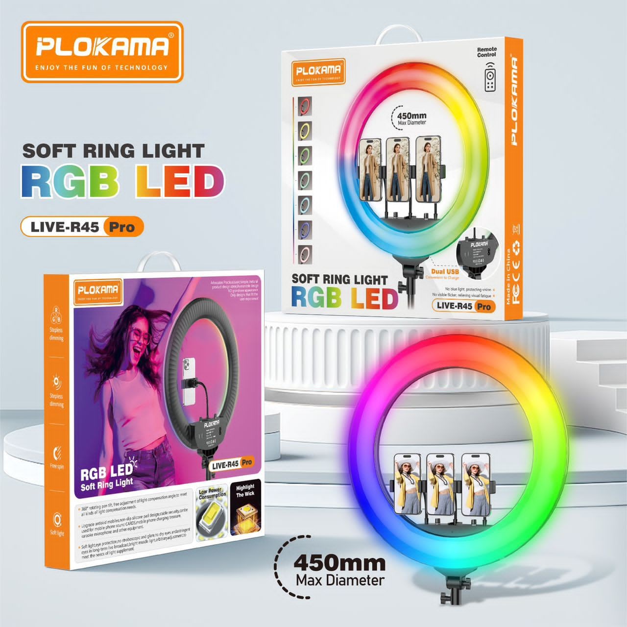 Led ring selfie light live -R 45
