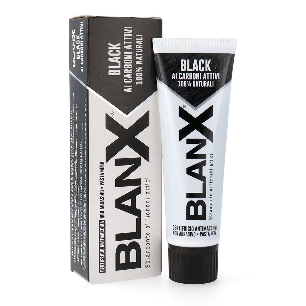 BlanX, Dentifrice classique noir - Dentifrice avec charbon actif blanc