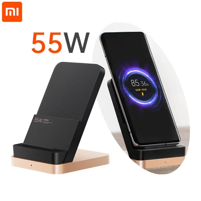 Chargeur Sans Fil D'origine Xiaomi 55W Qi Chargeurs De Support De Charge Rapide Pour Xiaomi Mi 12 Pro 11 Ultra 10 Mix 4 67W Chargeur USB