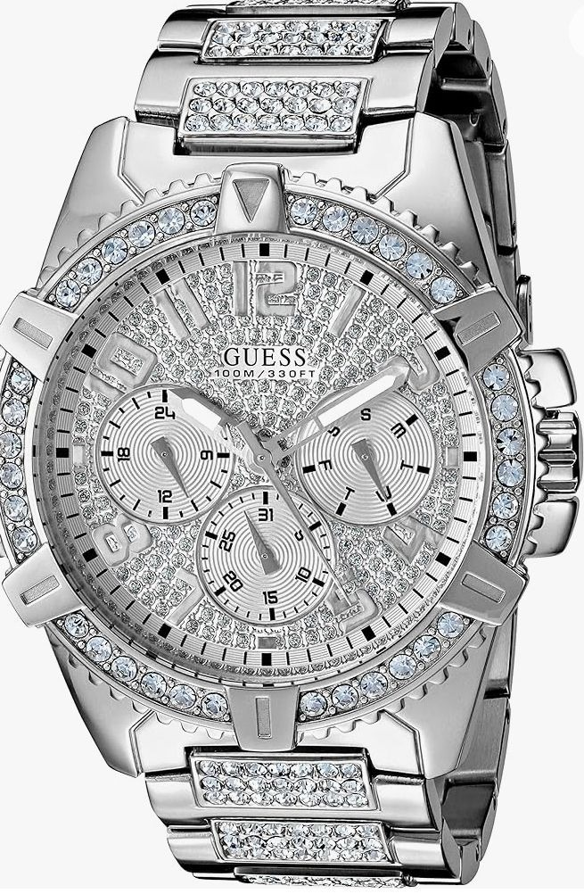 Montre Pour Homme Entièrement Glacée Bling Rapper Lab Simuler Bracelet Diamant Or Style Luxe