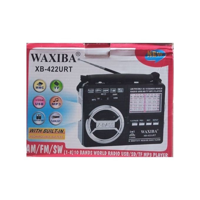 WAXIBA X BASS AM/FM/SW (1- 8) Radio mondiale 10 bandes