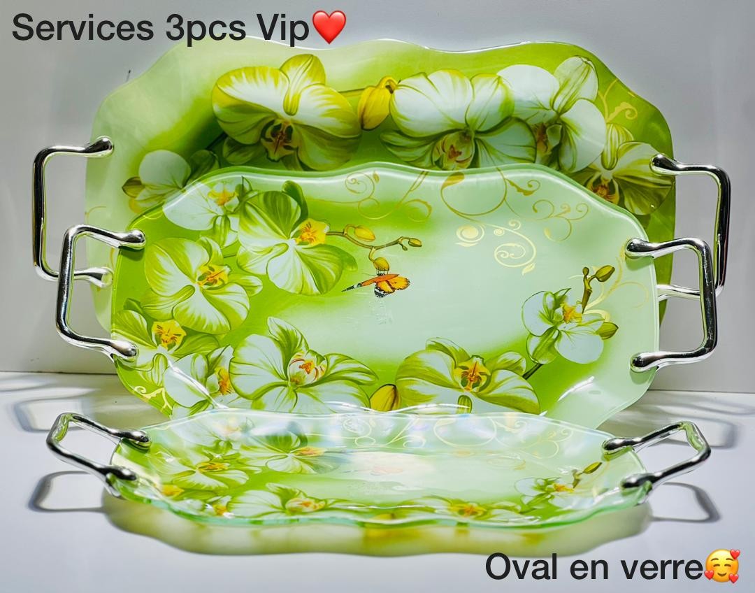 Assiette Rectangulaire Et Oval En Verre