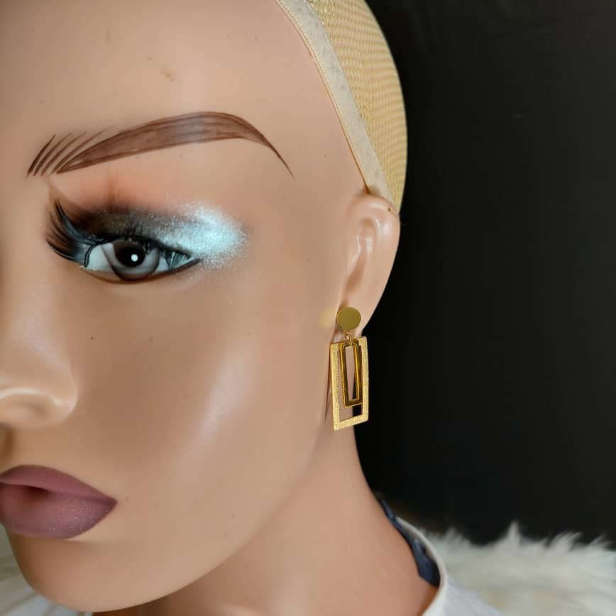 Boucles D'oreilles En Plaqué Or Acier Inoxydable Qui Ne Se Décolore Pas