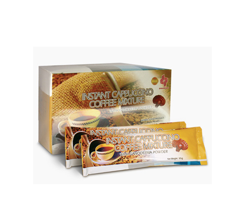 Cafe Cappuccino avec Ganoderma