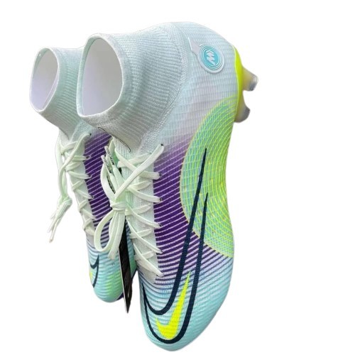 Crampons Nike Mercurial Superfly 8 "Dream Speed ​​5" Elite Pour Terrain Sec - Vert Pâle Volt Violet Electrique