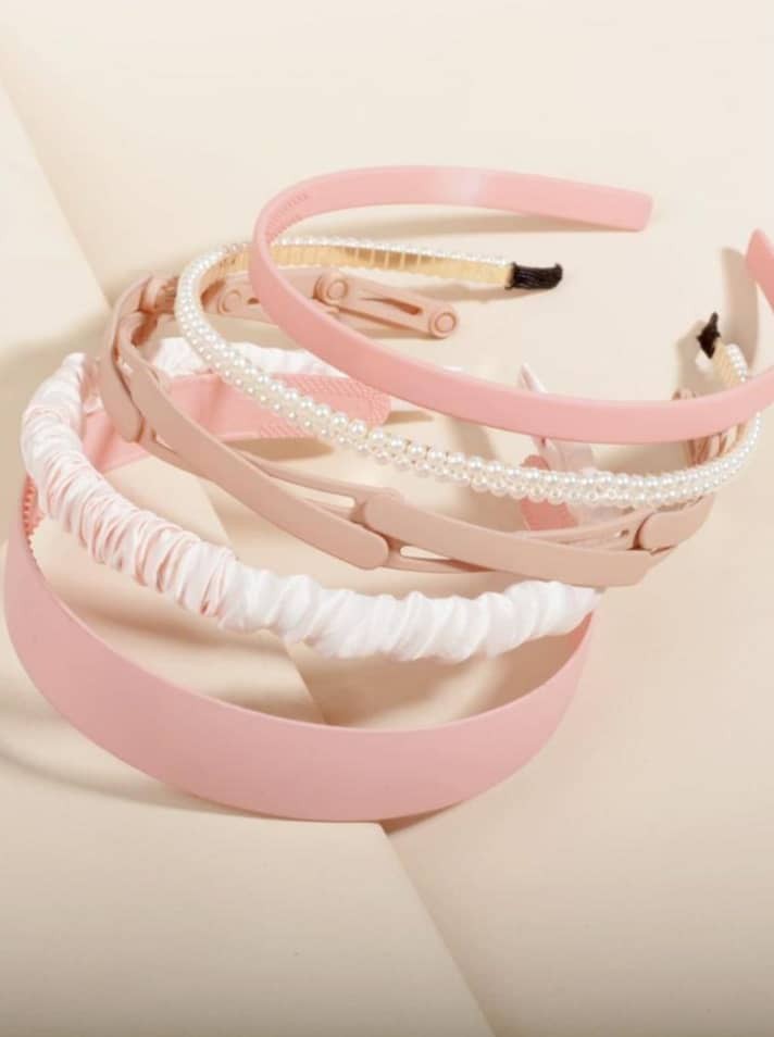 6 Pièces Bandeau à Fausse Perle