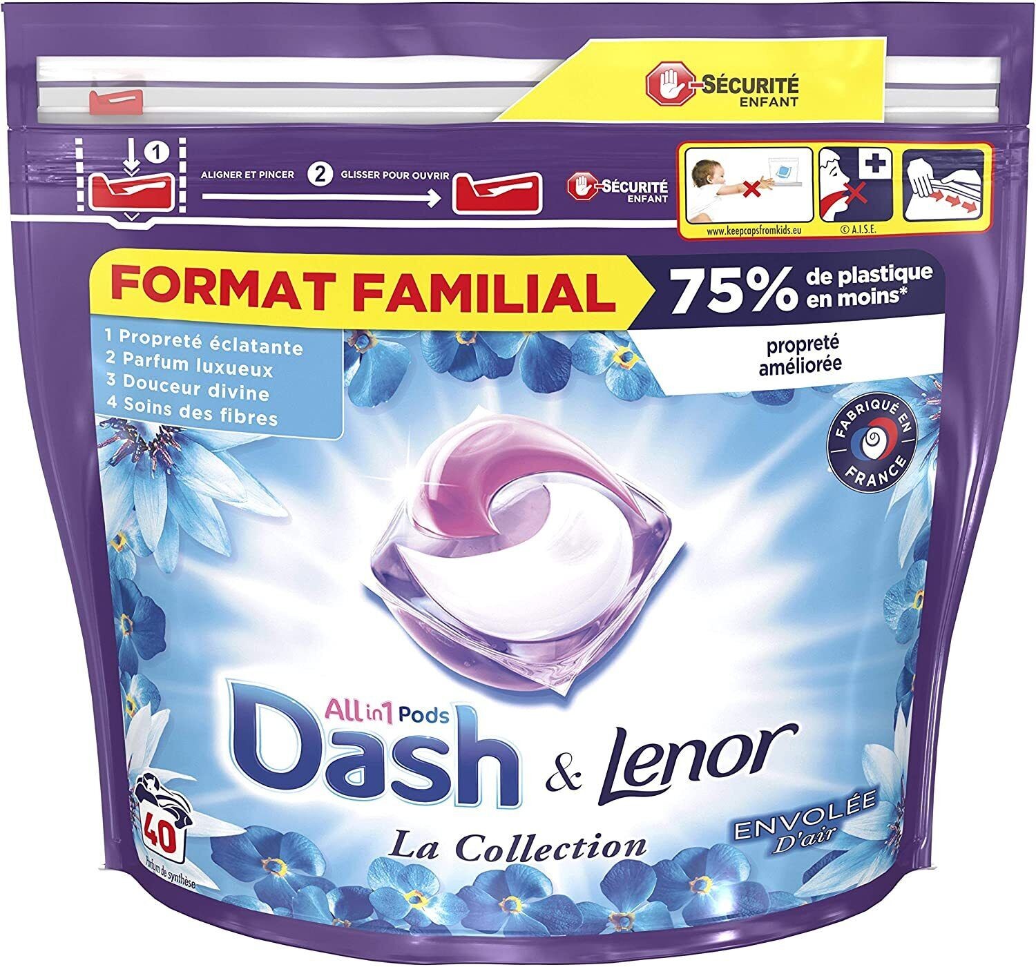 Lessive Capsule La Collection Envolée D'air DASH