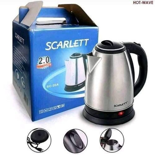 Scarlett Chauffe Eau Electrique - Bouilloire - Inox - 2L- 220-240V