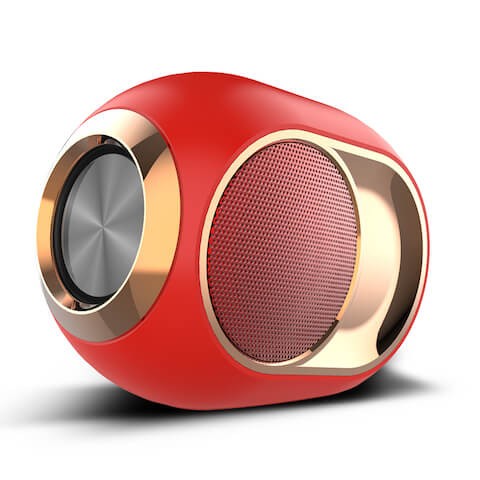 X6 Wireless Bluetooth Speaker TWS Heavy B Audio - Rouge