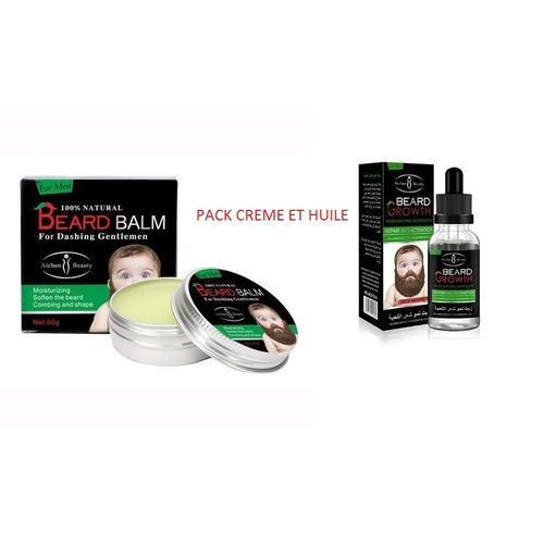 Pack Pousse Barbe Creme + Huile