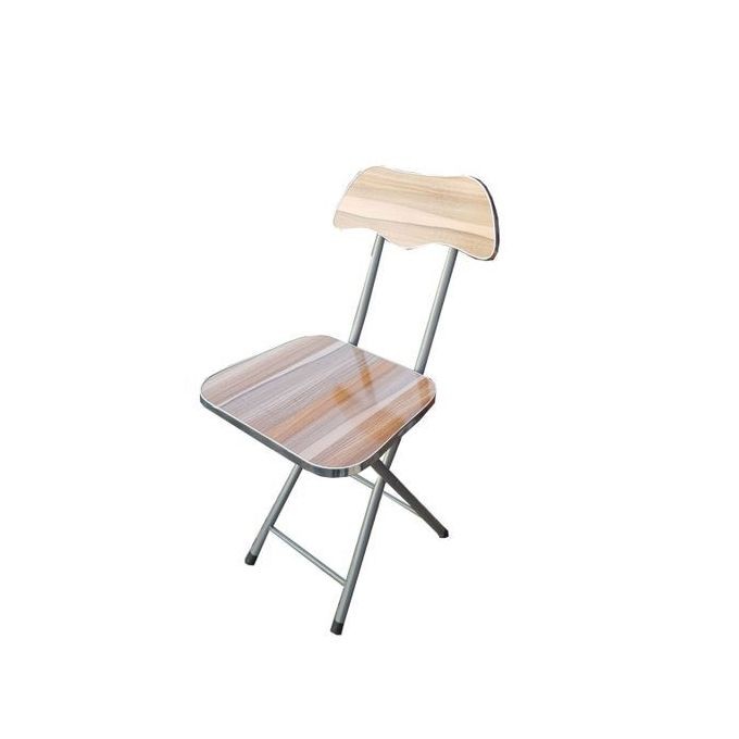 Chaise Pliante – Assise Et Dossier En Bois – Marron