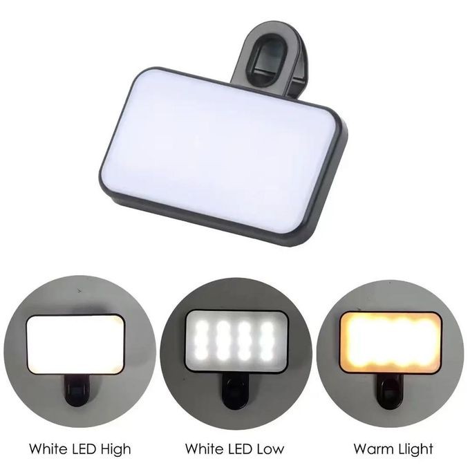 Nouvel Anneau Lumineux LED Rechargeable PY-11 Avec Clip De Selfie Pour Le Téléphone