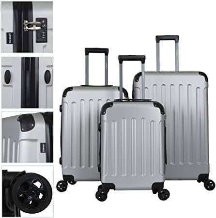 Lot De 3 Valises De Voyage Incassables – Code De Sécurité
