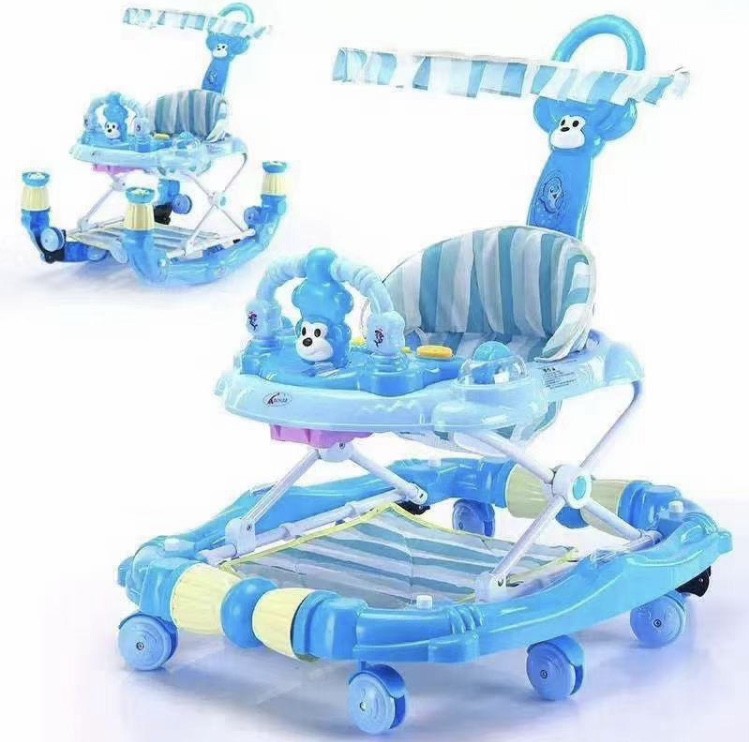 Marcheur pour bébé avec siège et roues Réglable Activité d'apprentissage pour tout-petits Marcheur Andador PARA Bebe Chariot - Poussoir à Main Bébé
