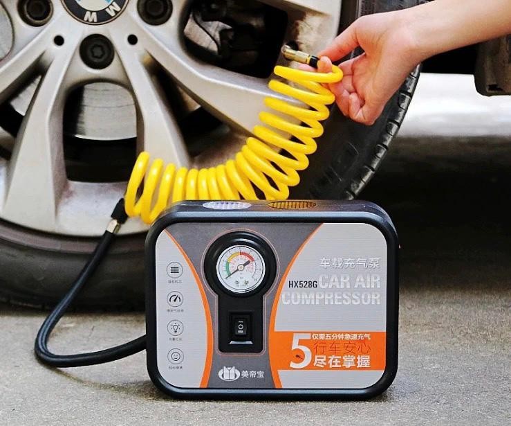 Gonfleur Pneus Voiture Numérique Portable, Gonflage Rapide Et Facilité D'utilisation