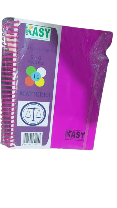 Cahiers 500 Pages, Grand cahier 5 Matières, Fournitures Scolaires